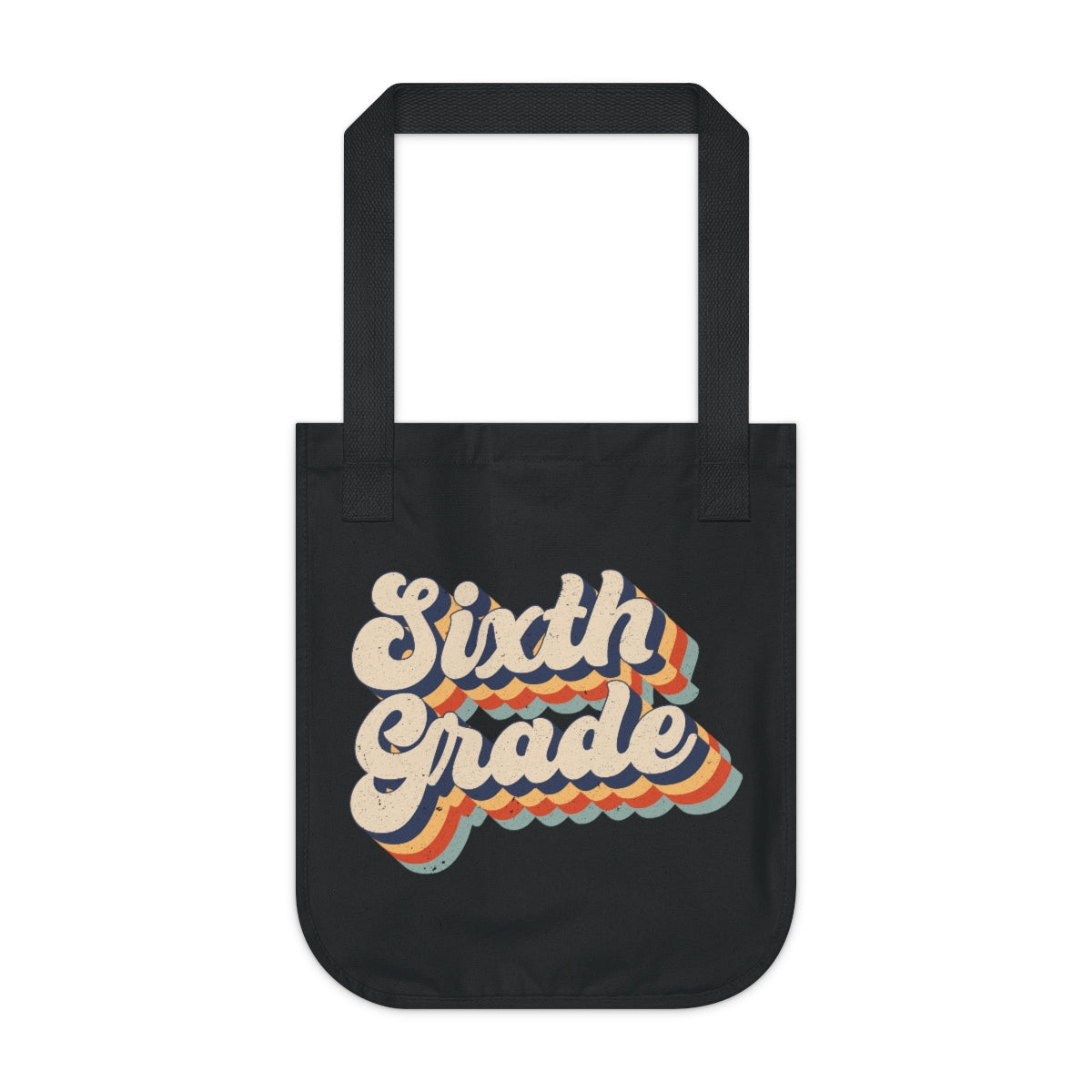 Sixth Grade Organic Canvas Tote Bag