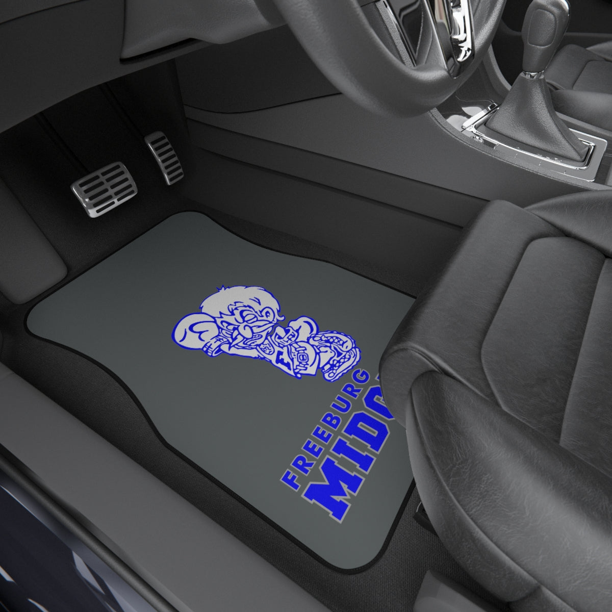 Dark Gray Freeburg Midgets Car Mats (SET of 2)