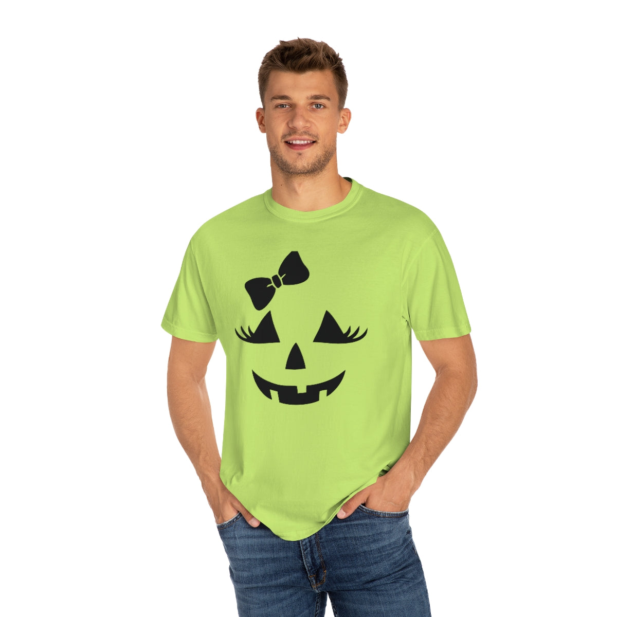 Girl Jack-o-lantern Unisex Garment-Dyed PREMIUM T-shirt