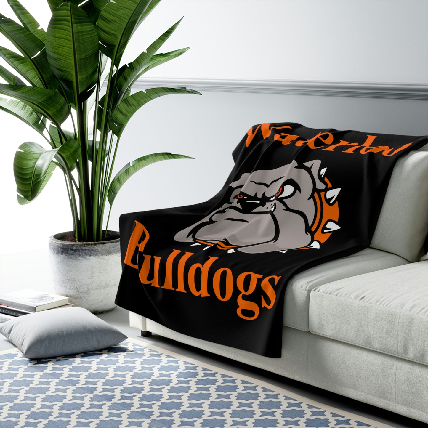 Waterloo Bulldogs Sherpa Fleece Blanket