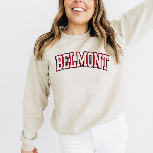 Belmont University Chenille Text Crewneck Sweatshirt