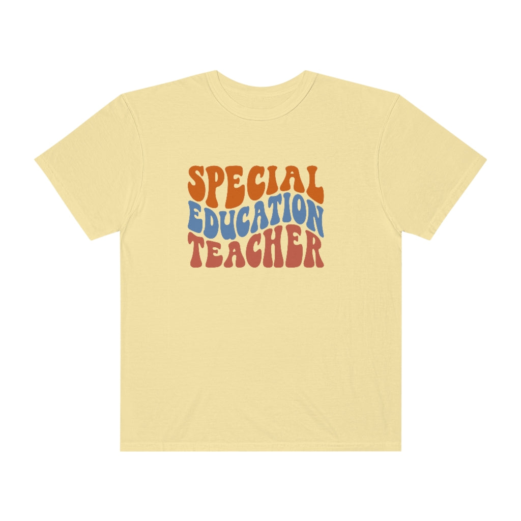 Special Education Teacher Warm Colors Unisex Garment-Dyed PREMIUM T-shirt