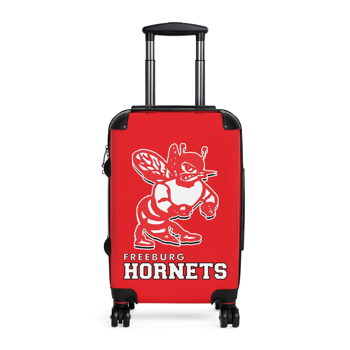 Freeburg Hornet Suitcases - Red Front/ Black Back