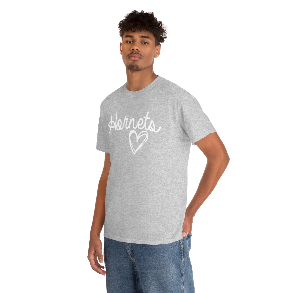 Hornet White Heart Unisex Heavy Cotton Tee