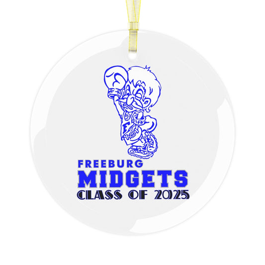 Freeburg Midget Glass Ornament - Class of 2025