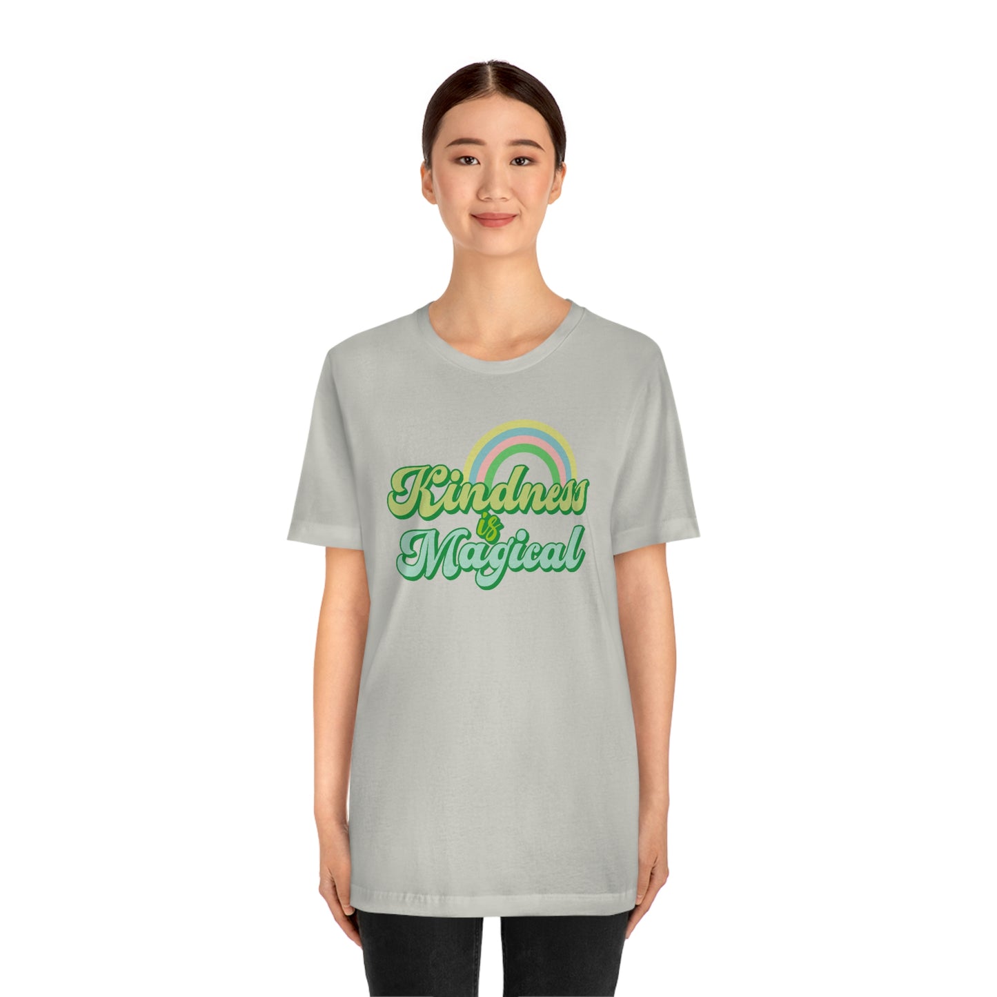 St. Patrick's Day "Kindness is Magical" - Front Side Only Unisex Jersey Short Sleeve Tee