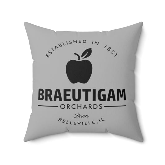 Gray Braeutigam Orchards Square Pillow