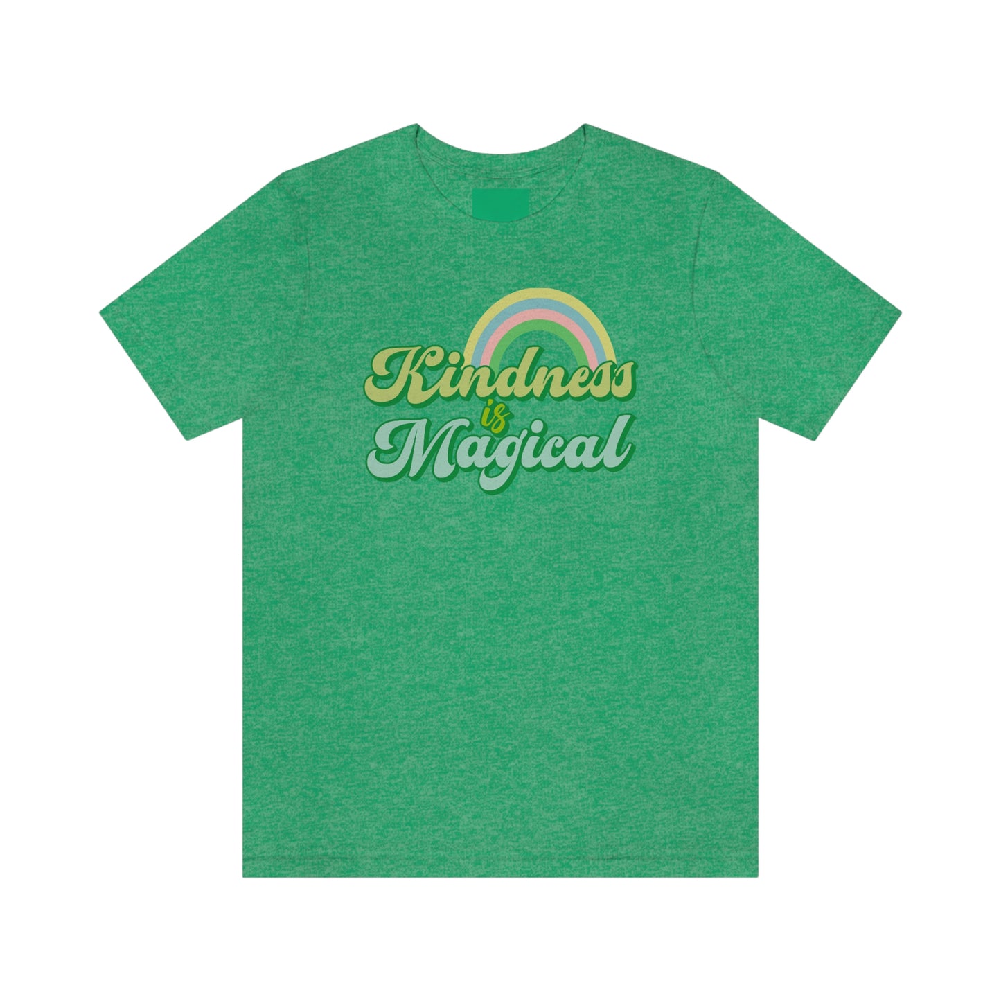 St. Patrick's Day "Kindness is Magical" - Front Side Only Unisex Jersey Short Sleeve Tee