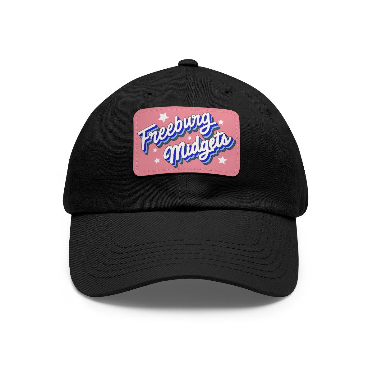 Freeburg Midget Cursive Dad Hat with Leather Patch