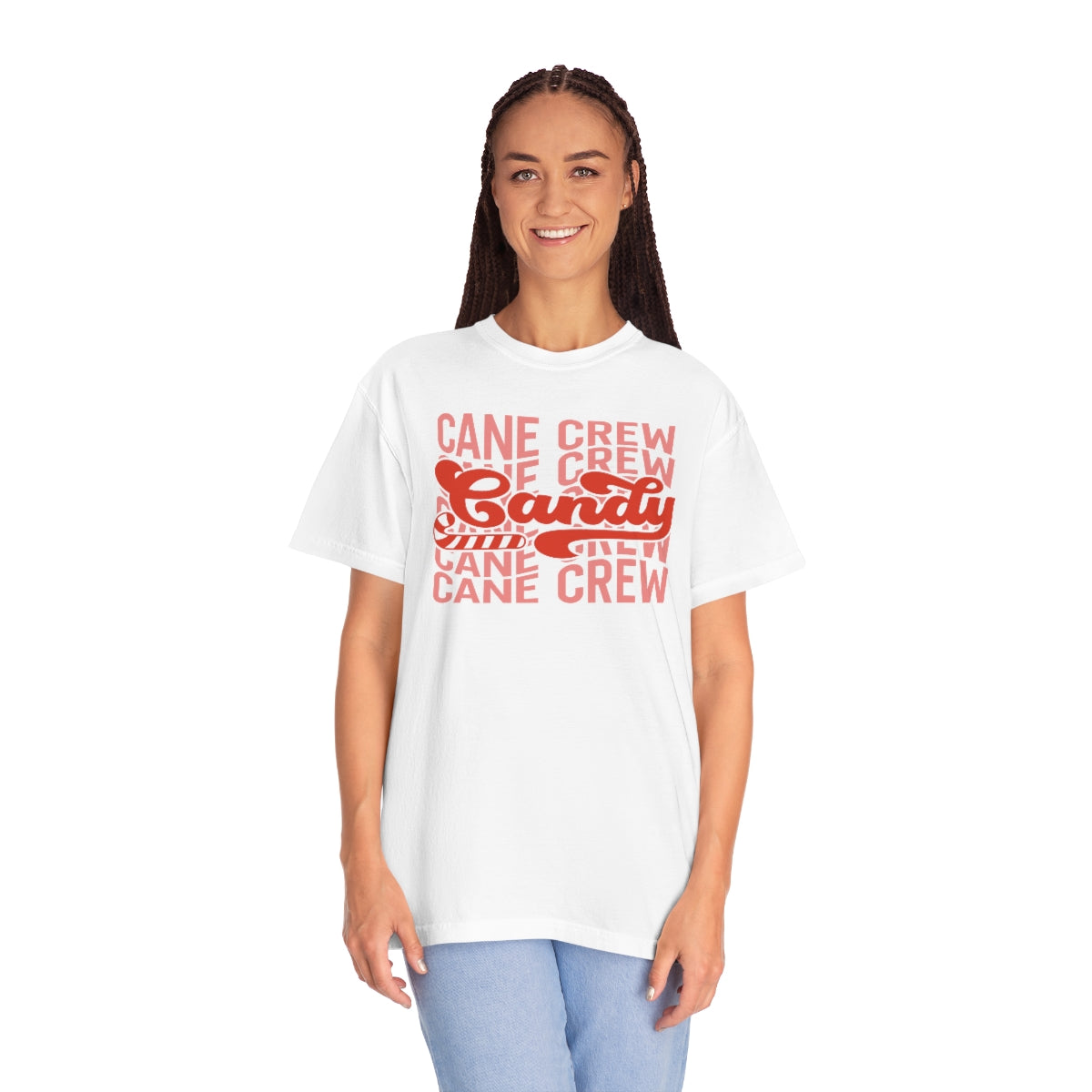 Candy Cane Crew Unisex Garment-Dyed Comfort Colors PREMIUM T-shirt