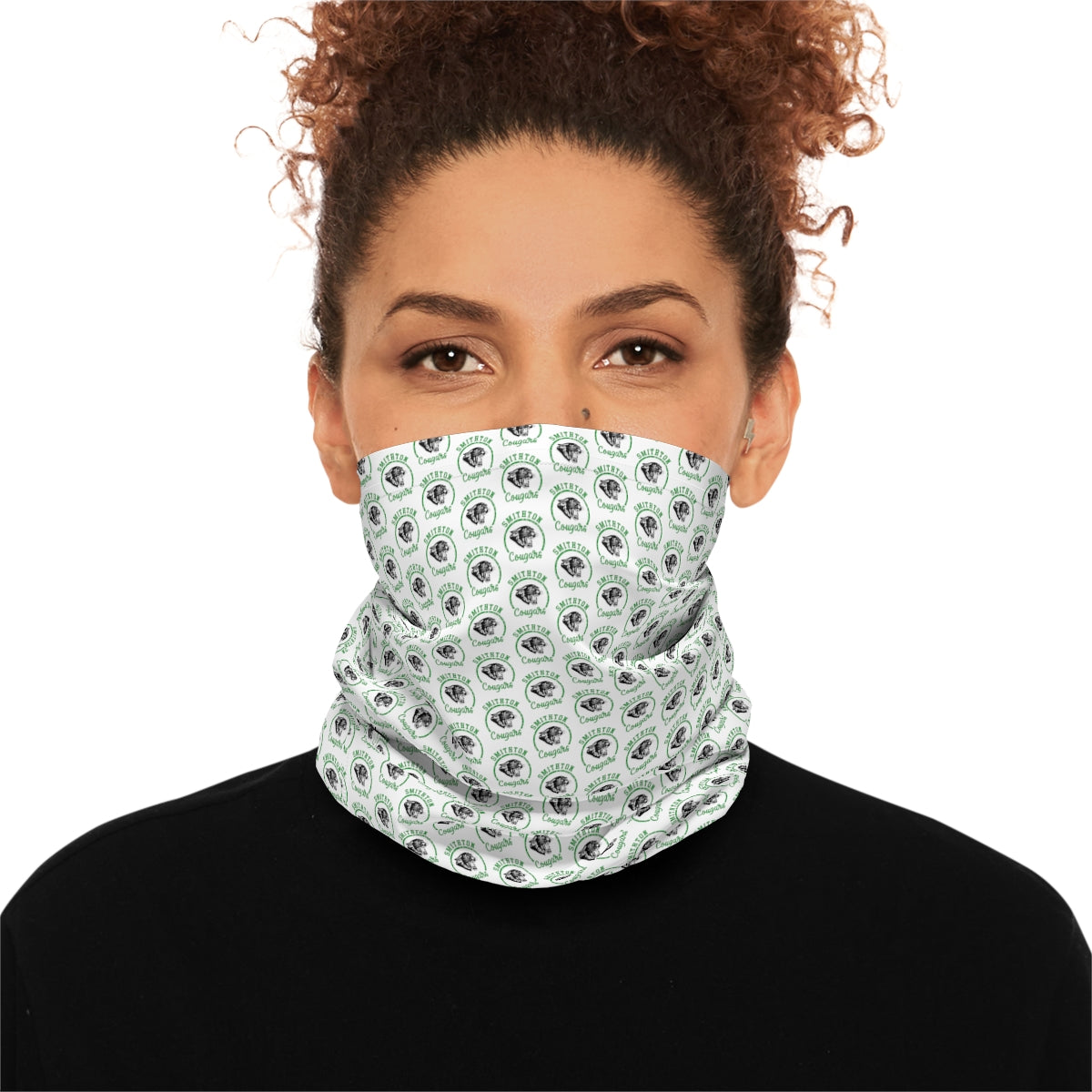 Smithton Cougars Neck Gaiter - White