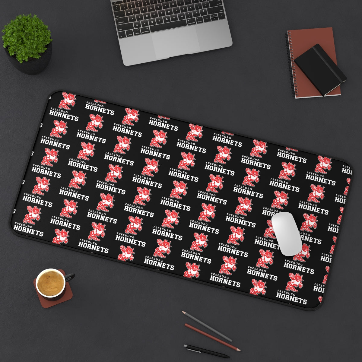 Freeburg Hornets Pattern Desk Mat