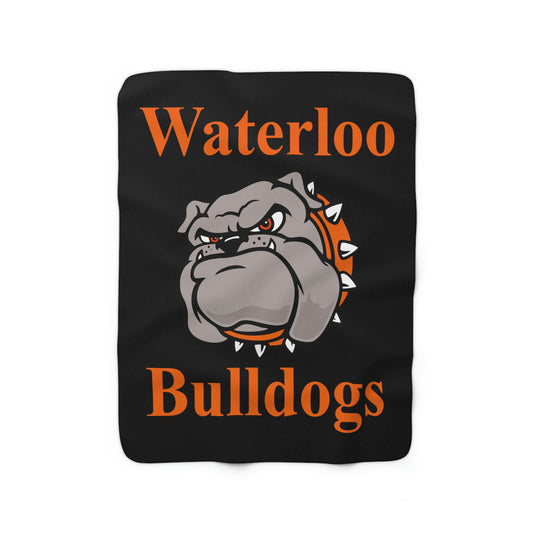 Waterloo Bulldogs Sherpa Fleece Blanket