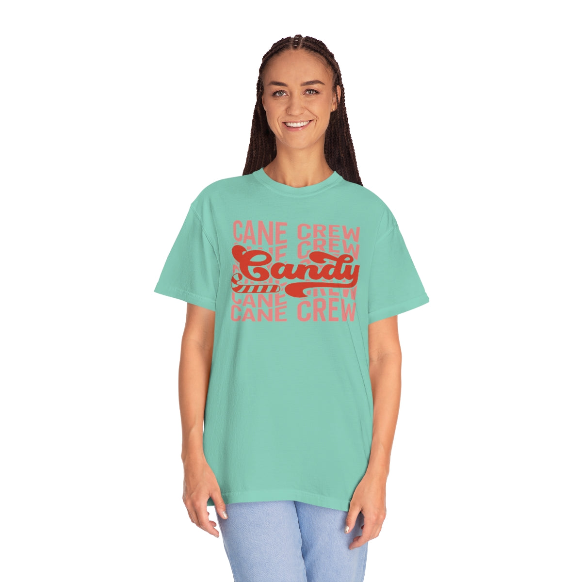 Candy Cane Crew Unisex Garment-Dyed Comfort Colors PREMIUM T-shirt