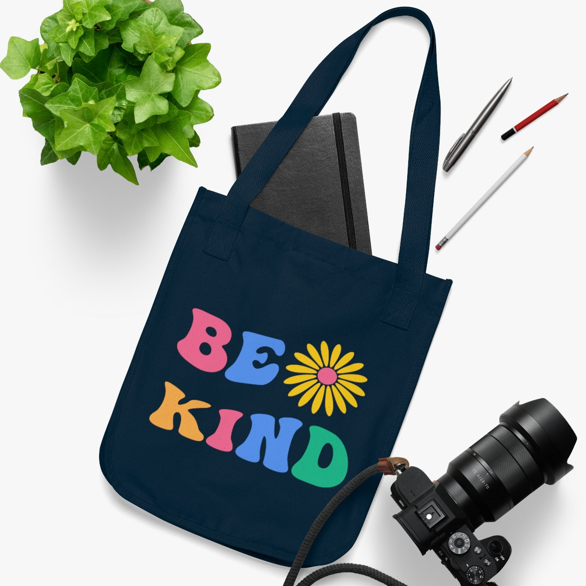 Be Kind Organic Canvas Tote Bag