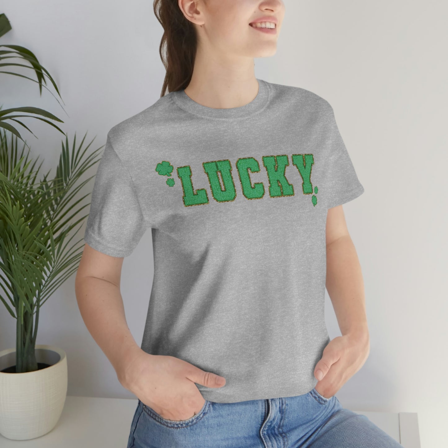 St. Patrick's Day "Lucky" Unisex Jersey Short Sleeve Tee