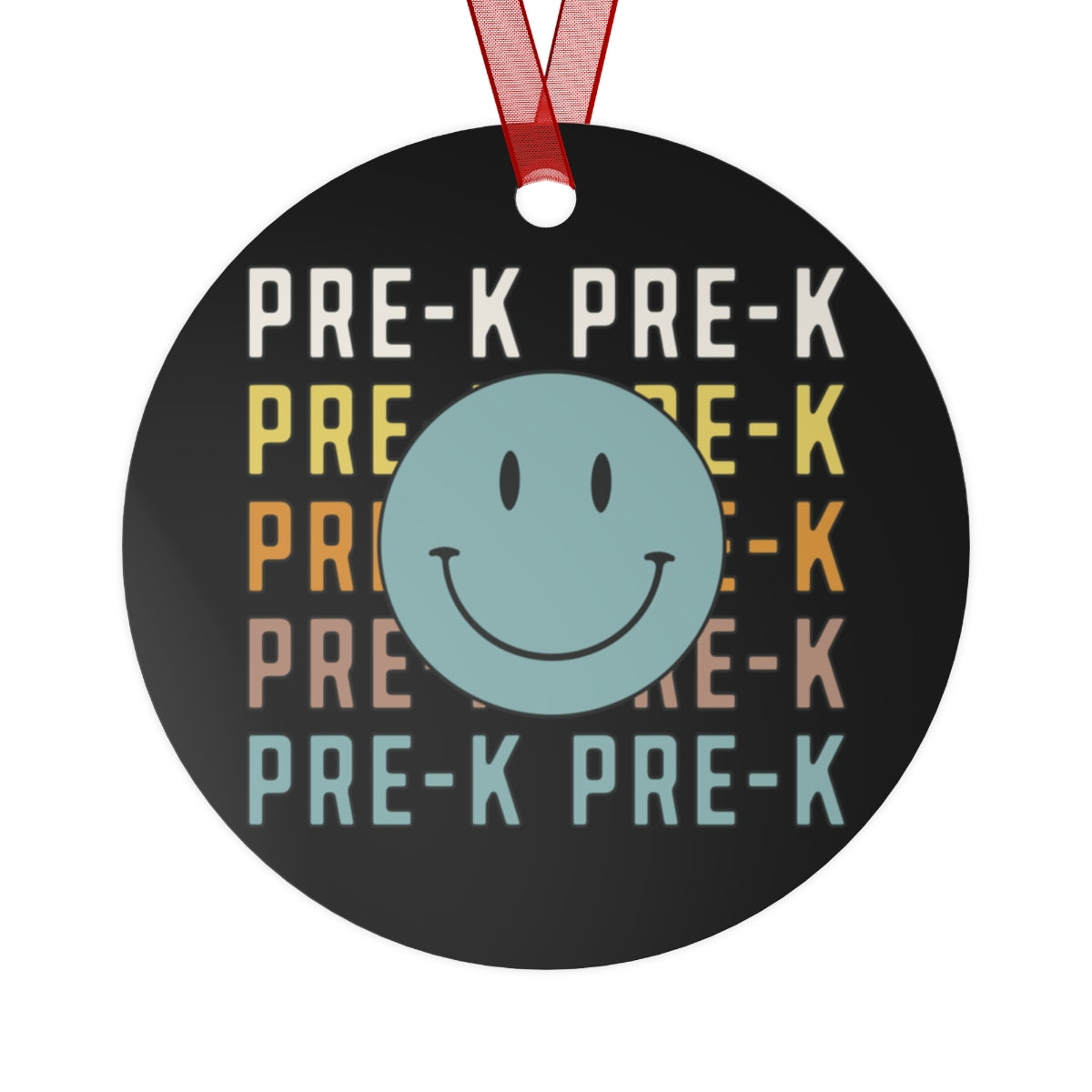 Pre-K Black Rustic Boho Metal Ornaments