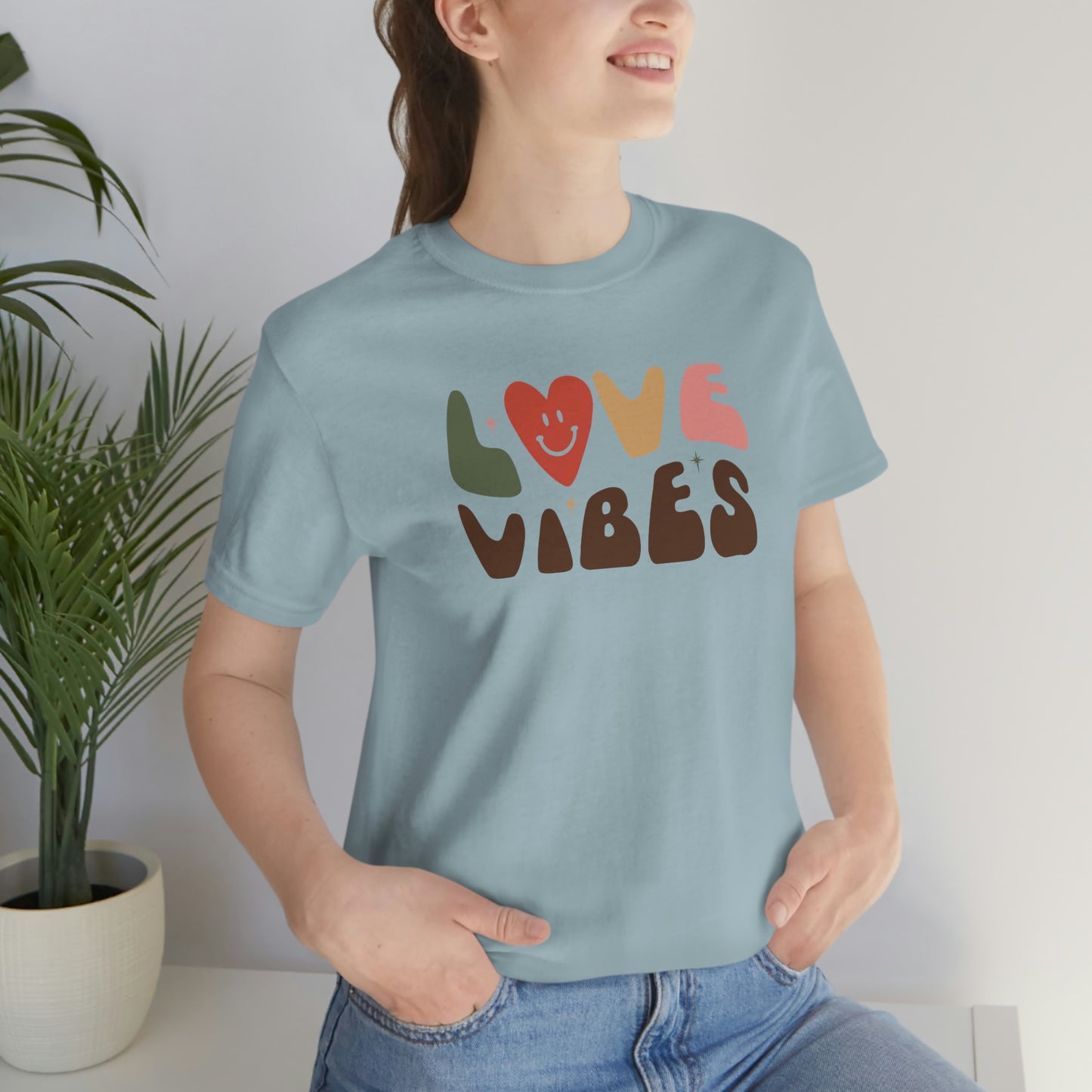 "Love Vibes"  Unisex Jersey Short Sleeve Tee