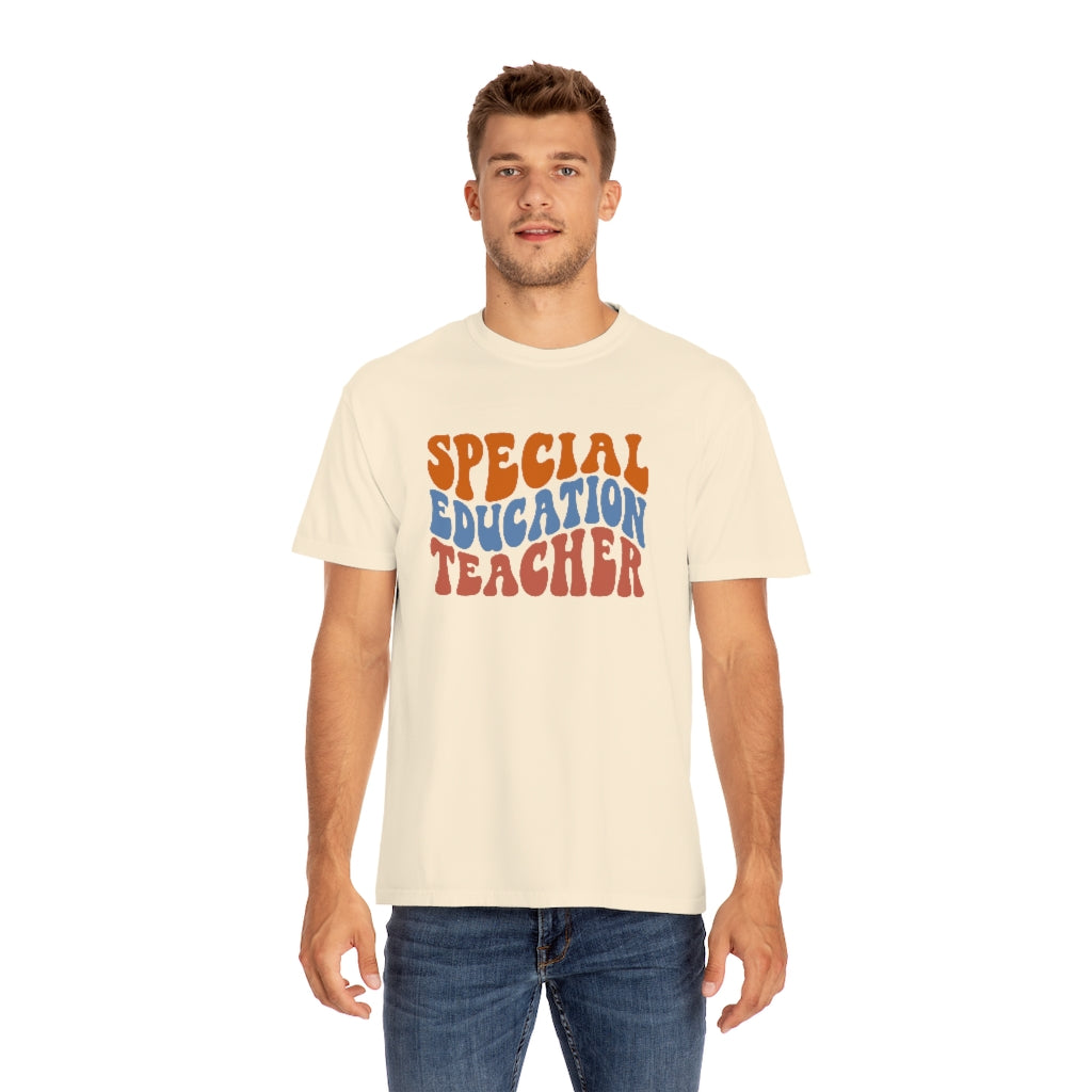 Special Education Teacher Warm Colors Unisex Garment-Dyed PREMIUM T-shirt