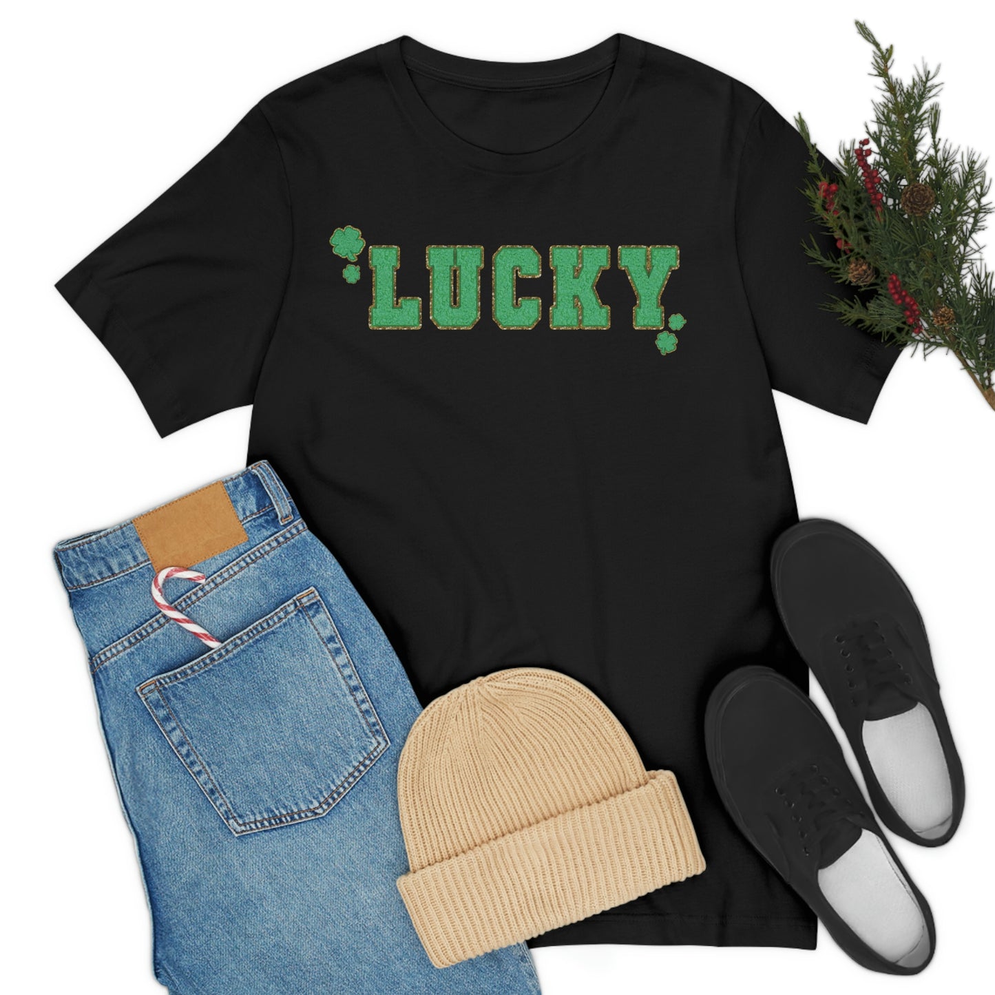 St. Patrick's Day "Lucky" Unisex Jersey Short Sleeve Tee