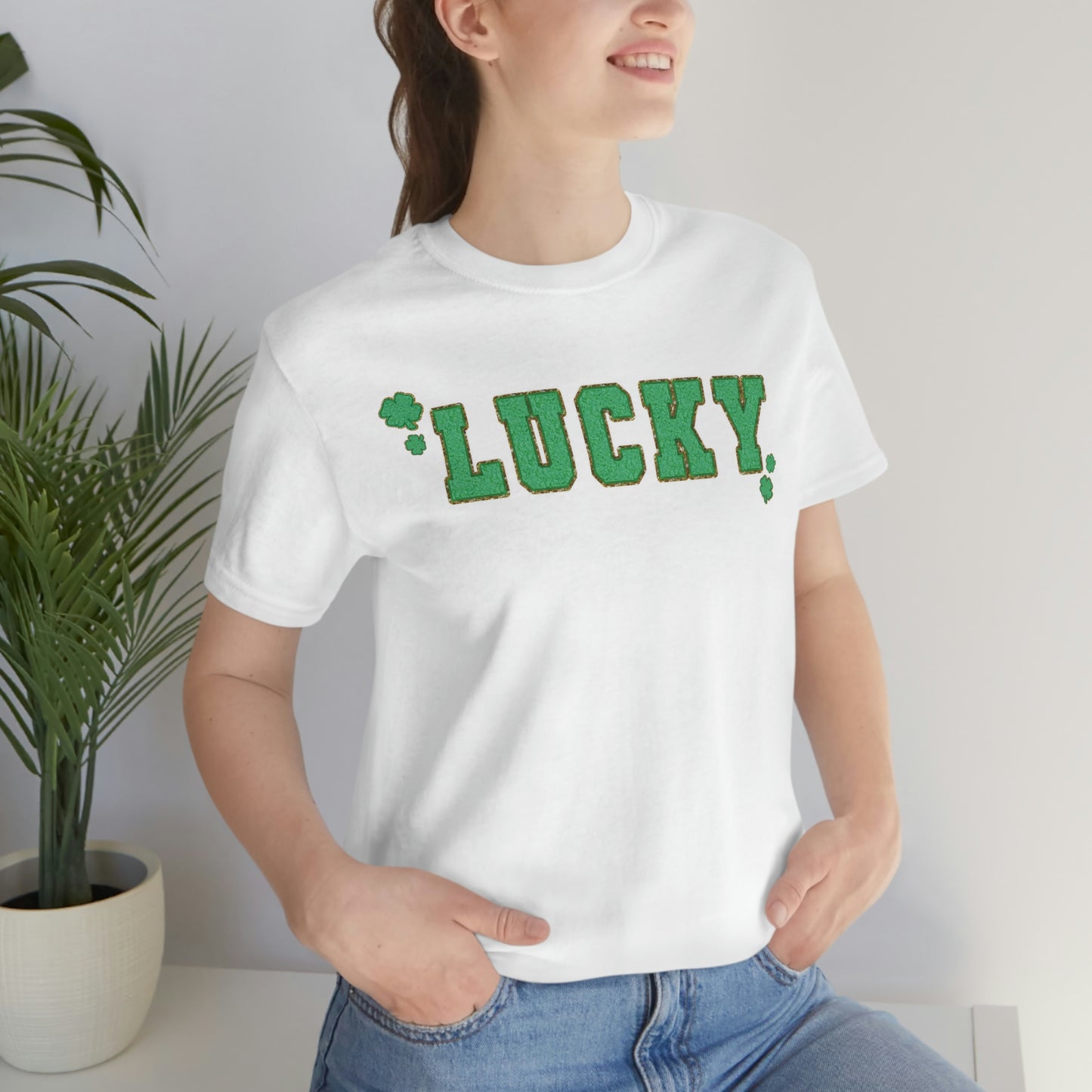 St. Patrick's Day "Lucky" Unisex Jersey Short Sleeve Tee