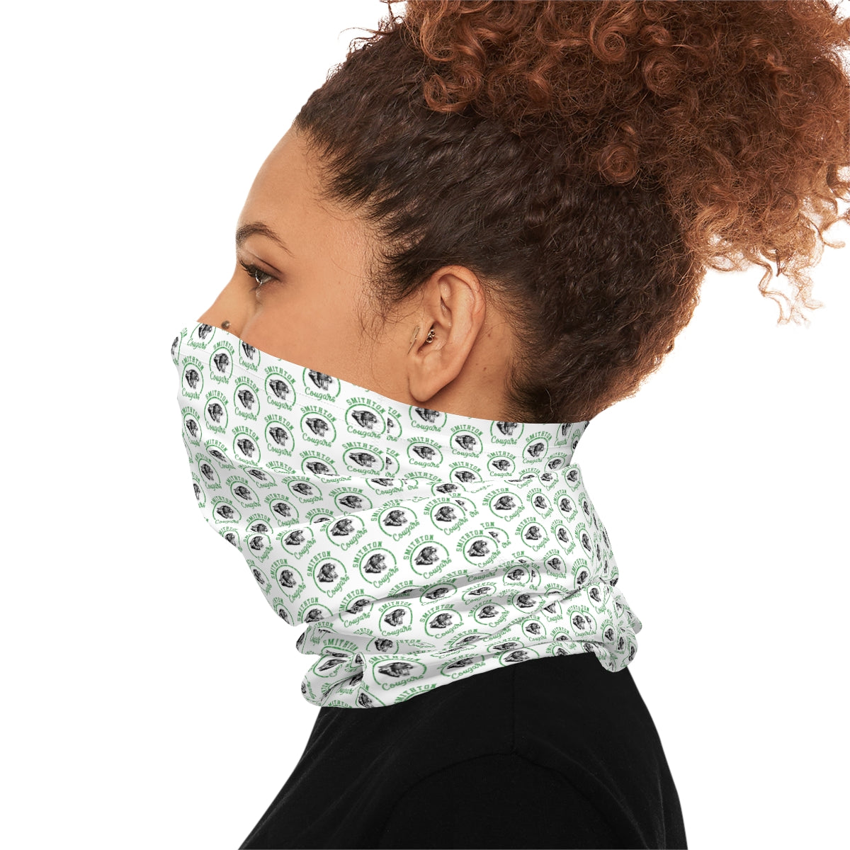 Smithton Cougars Neck Gaiter - White