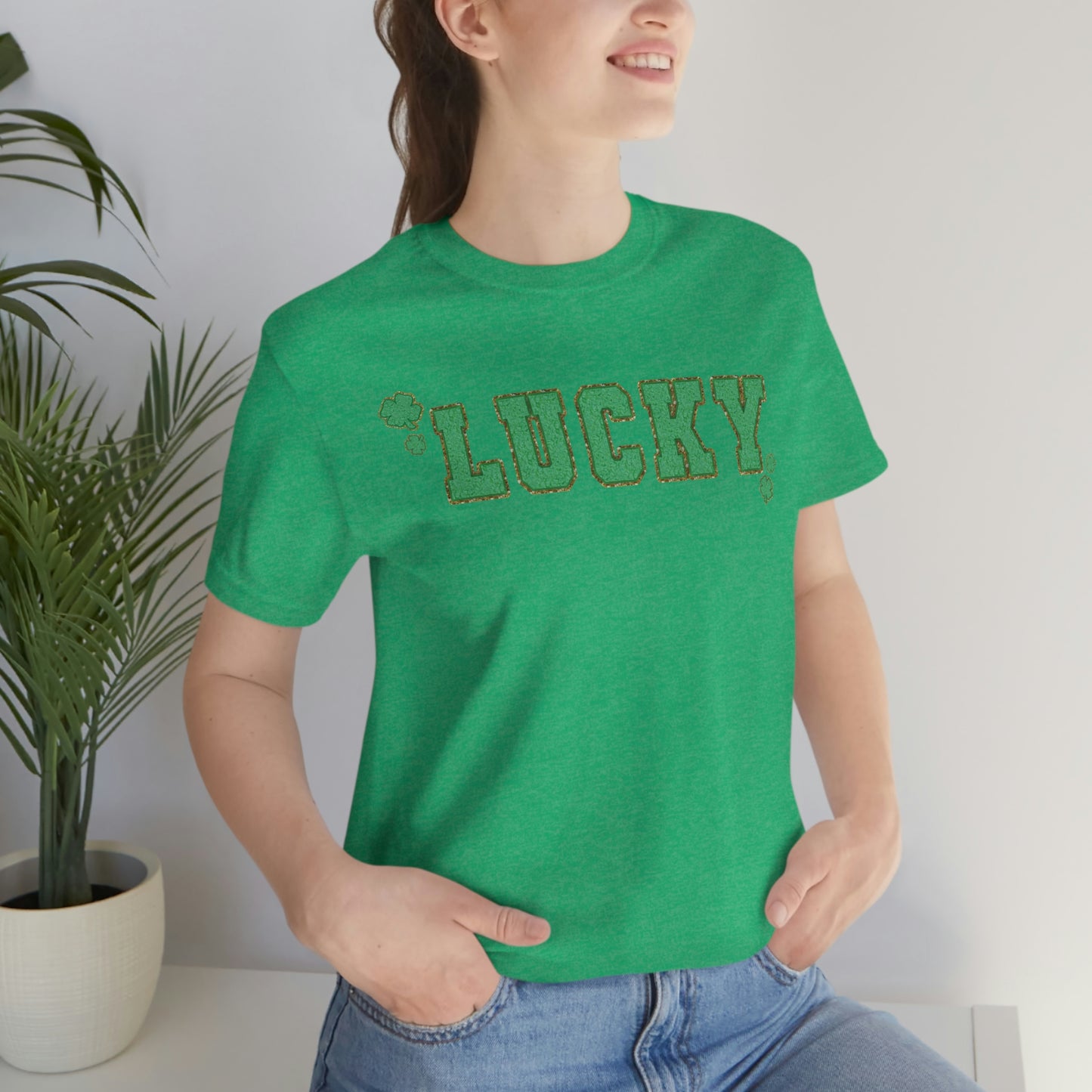 St. Patrick's Day "Lucky" Unisex Jersey Short Sleeve Tee