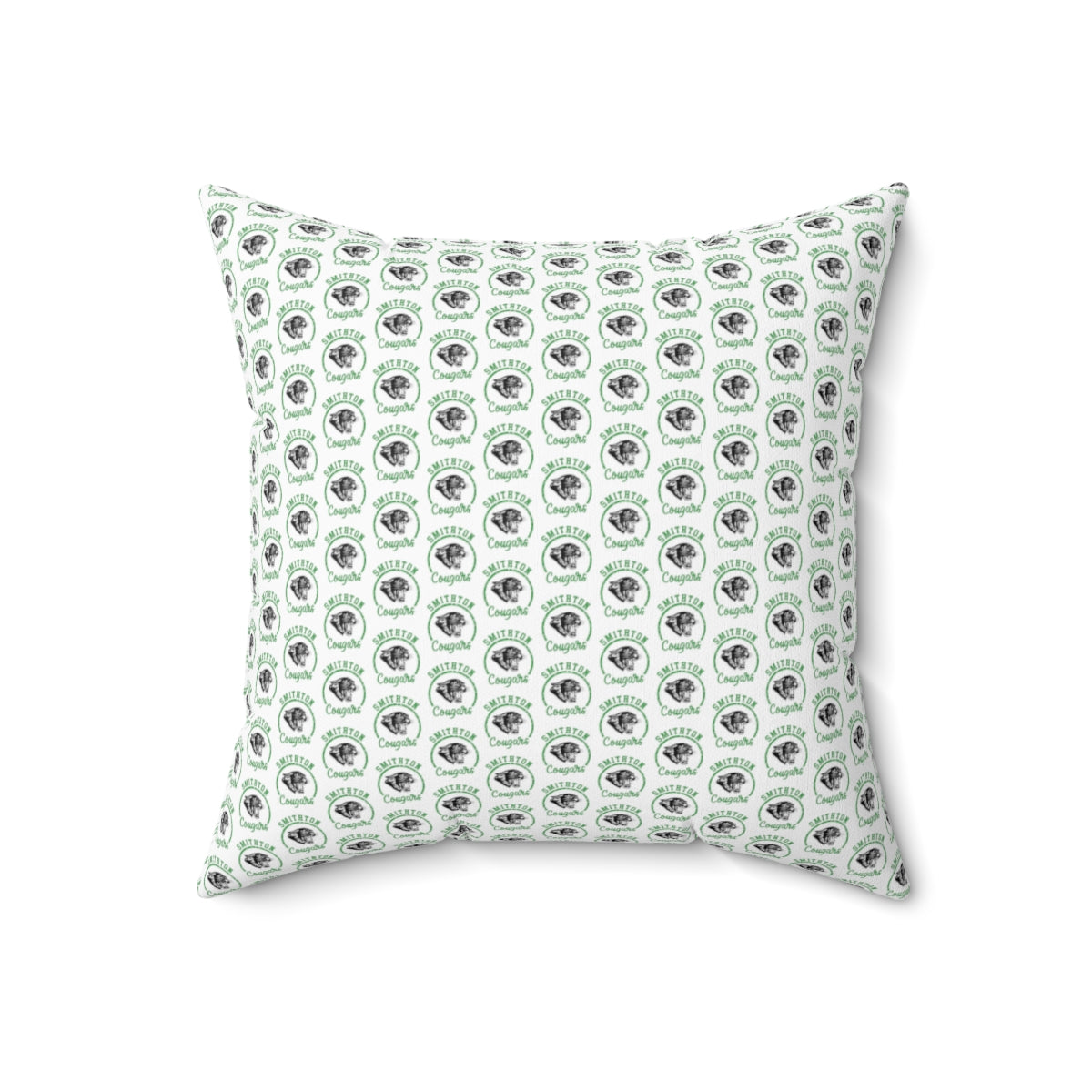 Smithton Cougars Pattern Spun Polyester Square Pillow