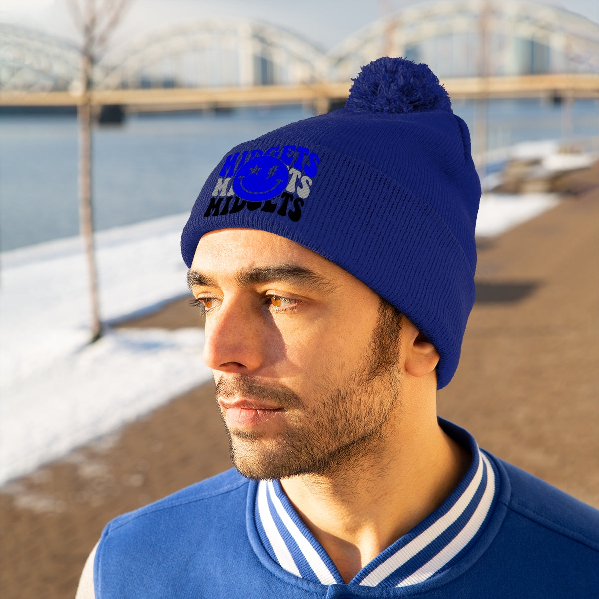 Freeburg Midget Lightning Pom Pom Beanie