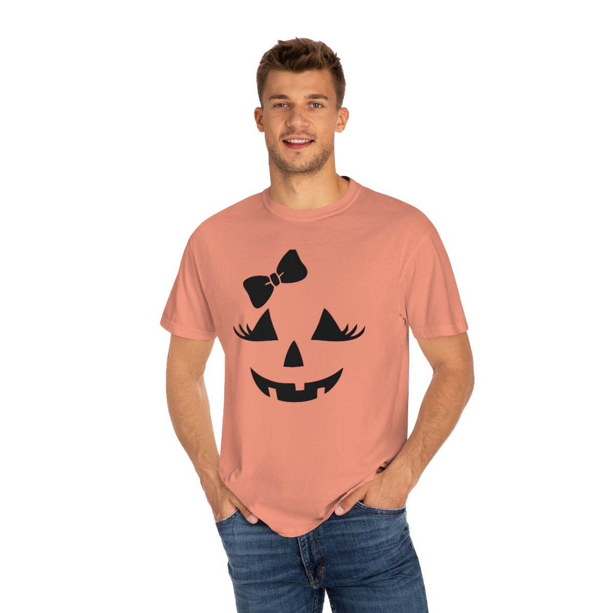 Girl Jack-o-lantern Unisex Garment-Dyed PREMIUM T-shirt