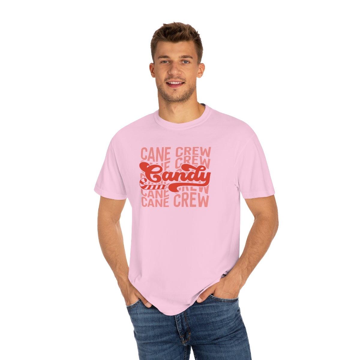 Candy Cane Crew Unisex Garment-Dyed Comfort Colors PREMIUM T-shirt