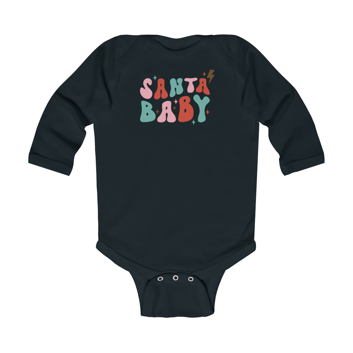 Santa Baby Infant Long Sleeve Bodysuit