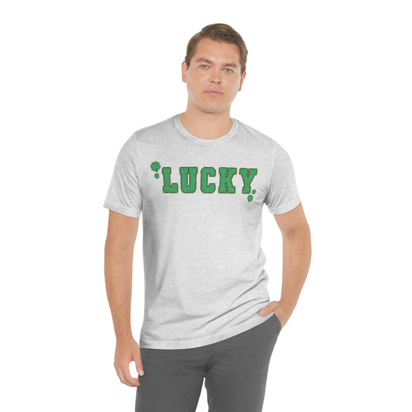 St. Patrick's Day "Lucky" Unisex Jersey Short Sleeve Tee