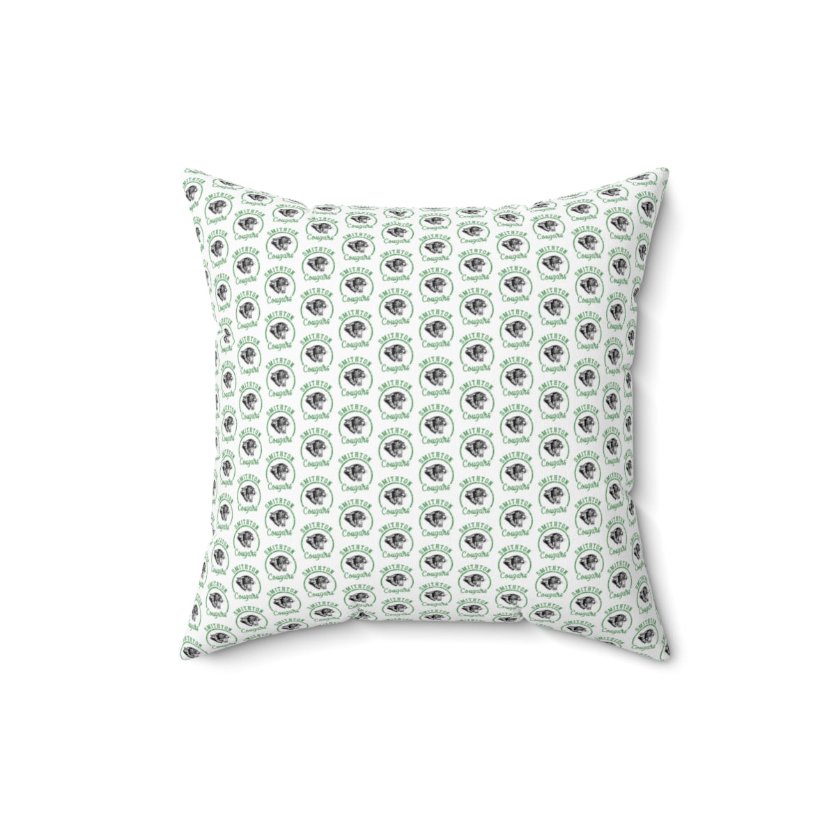 Smithton Cougars Pattern Spun Polyester Square Pillow