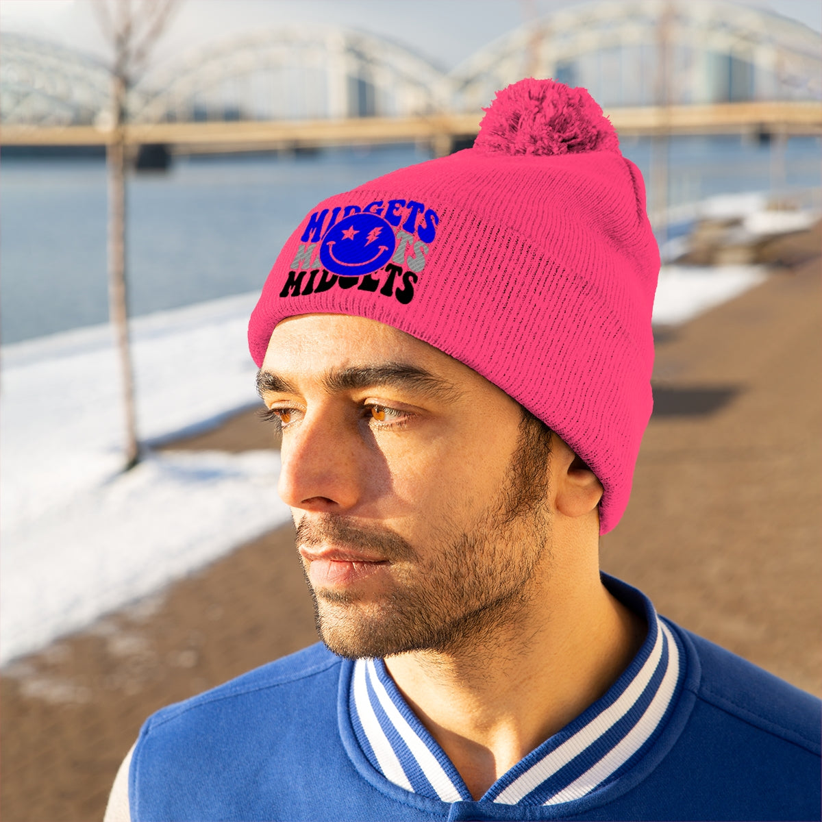 Freeburg Midget Lightning Pom Pom Beanie