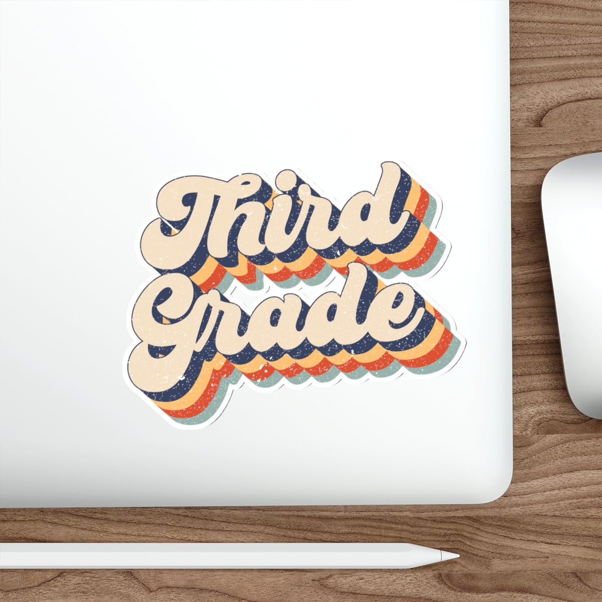 3rd Grade Teacher Die-Cut Stickers