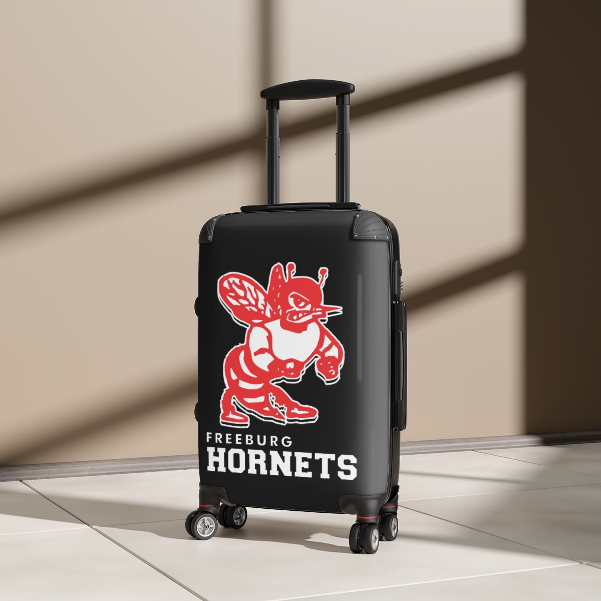 Freeburg Hornet Suitcases - Black Front/ Black Back