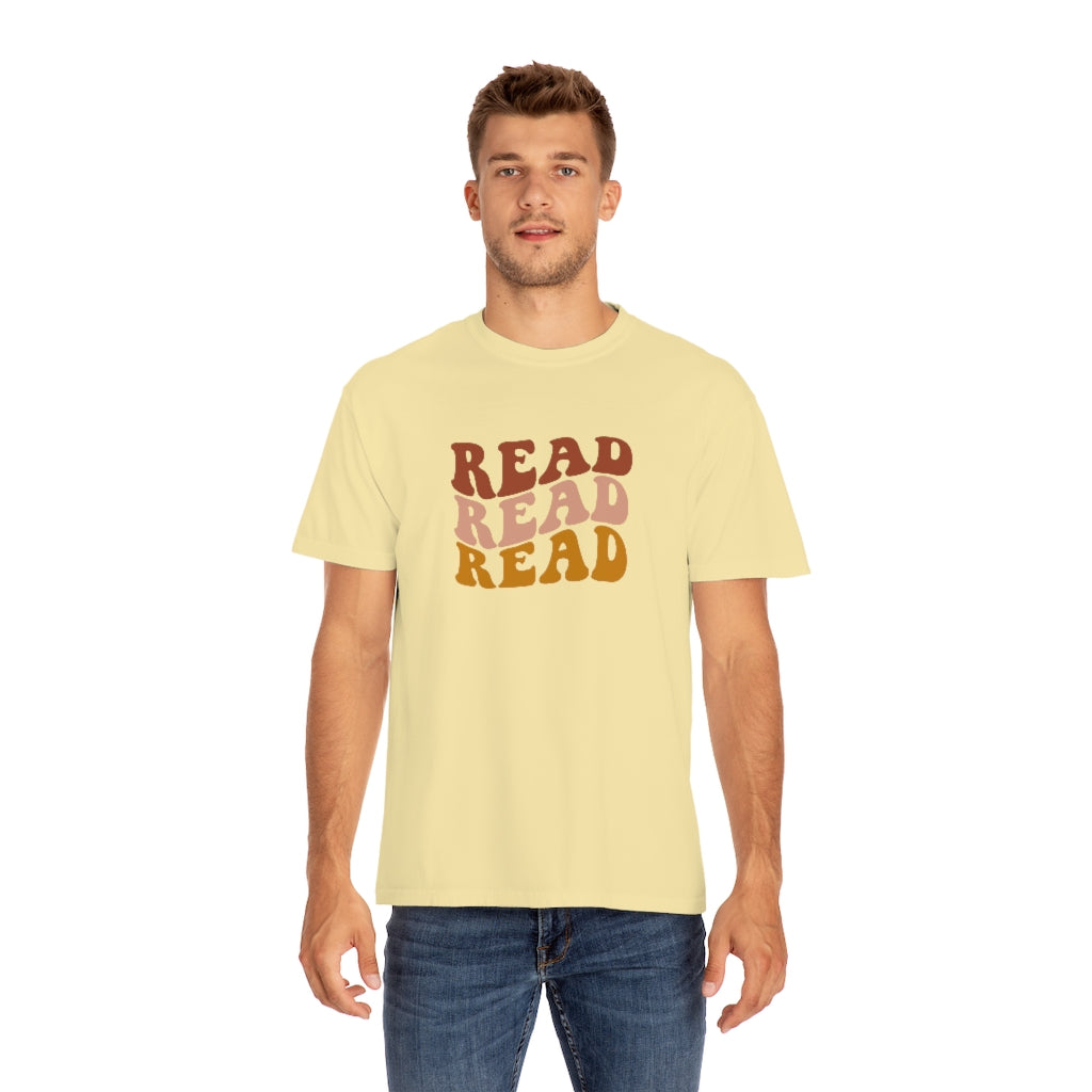 Read Read Read Warm Colors Unisex Garment-Dyed PREMIUM T-shirt