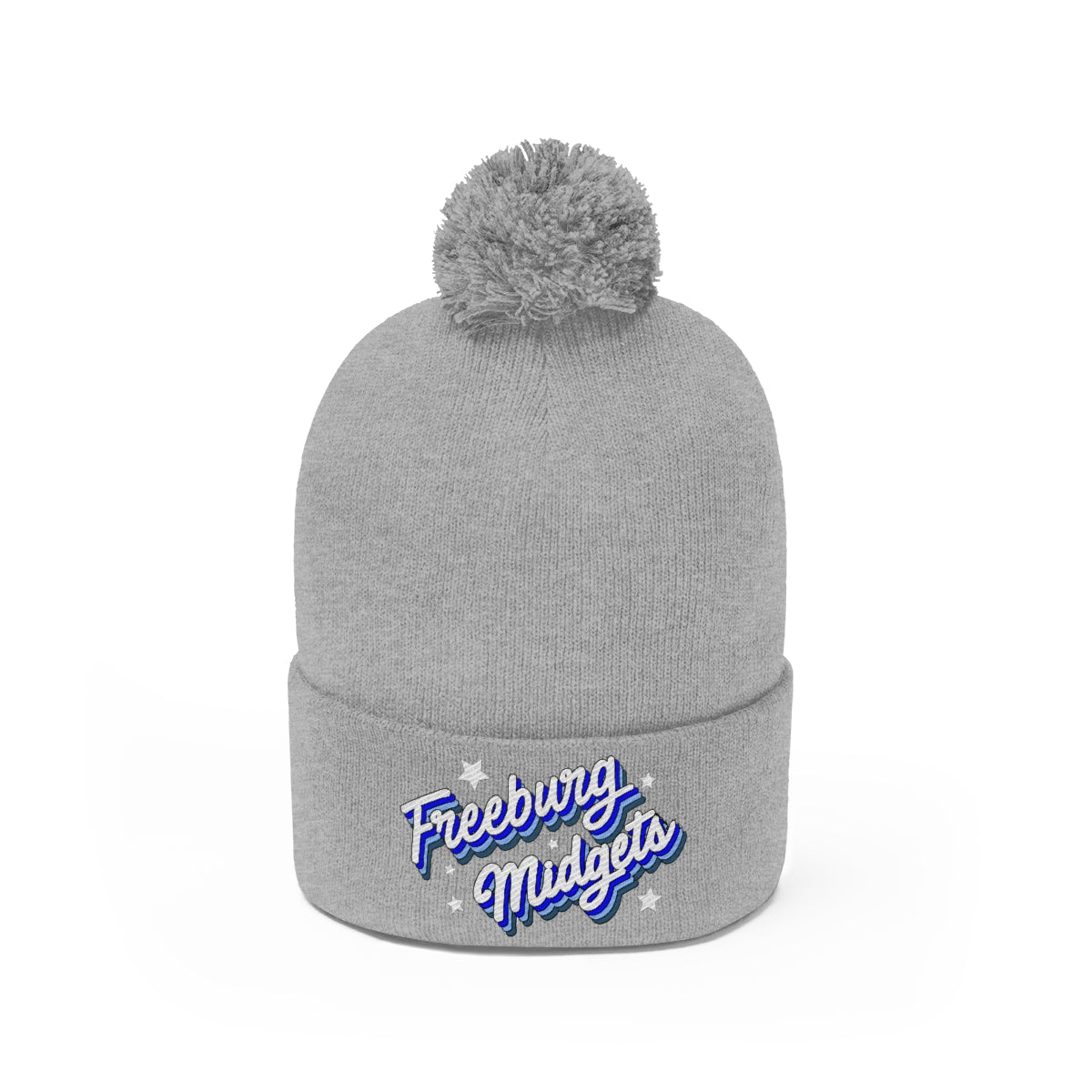 Retro Freeburg Midget Pennant Pom Pom Beanie