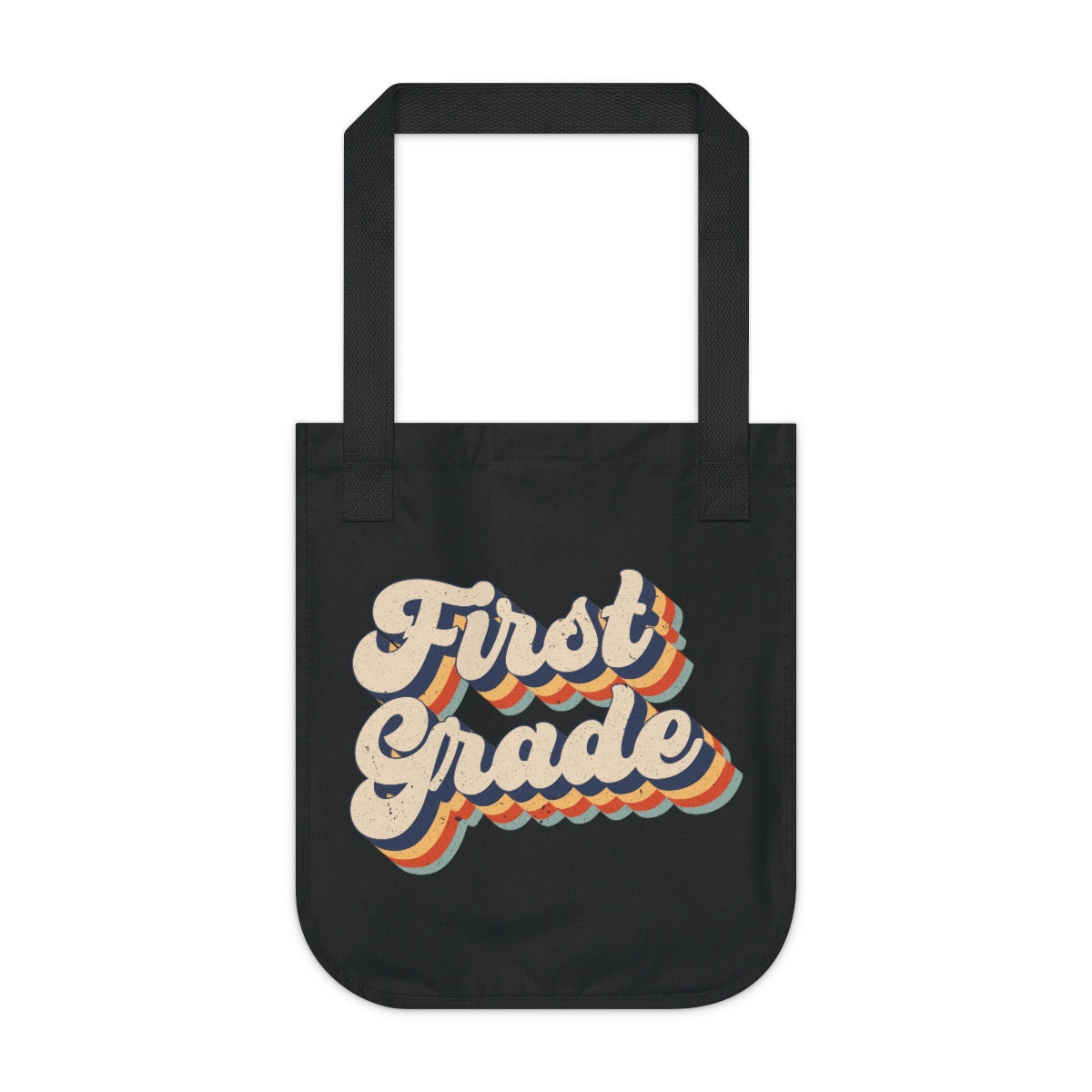 First Grade Organic Canvas Tote Bag