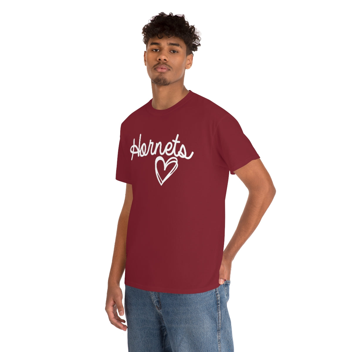 Hornet White Heart Unisex Heavy Cotton Tee