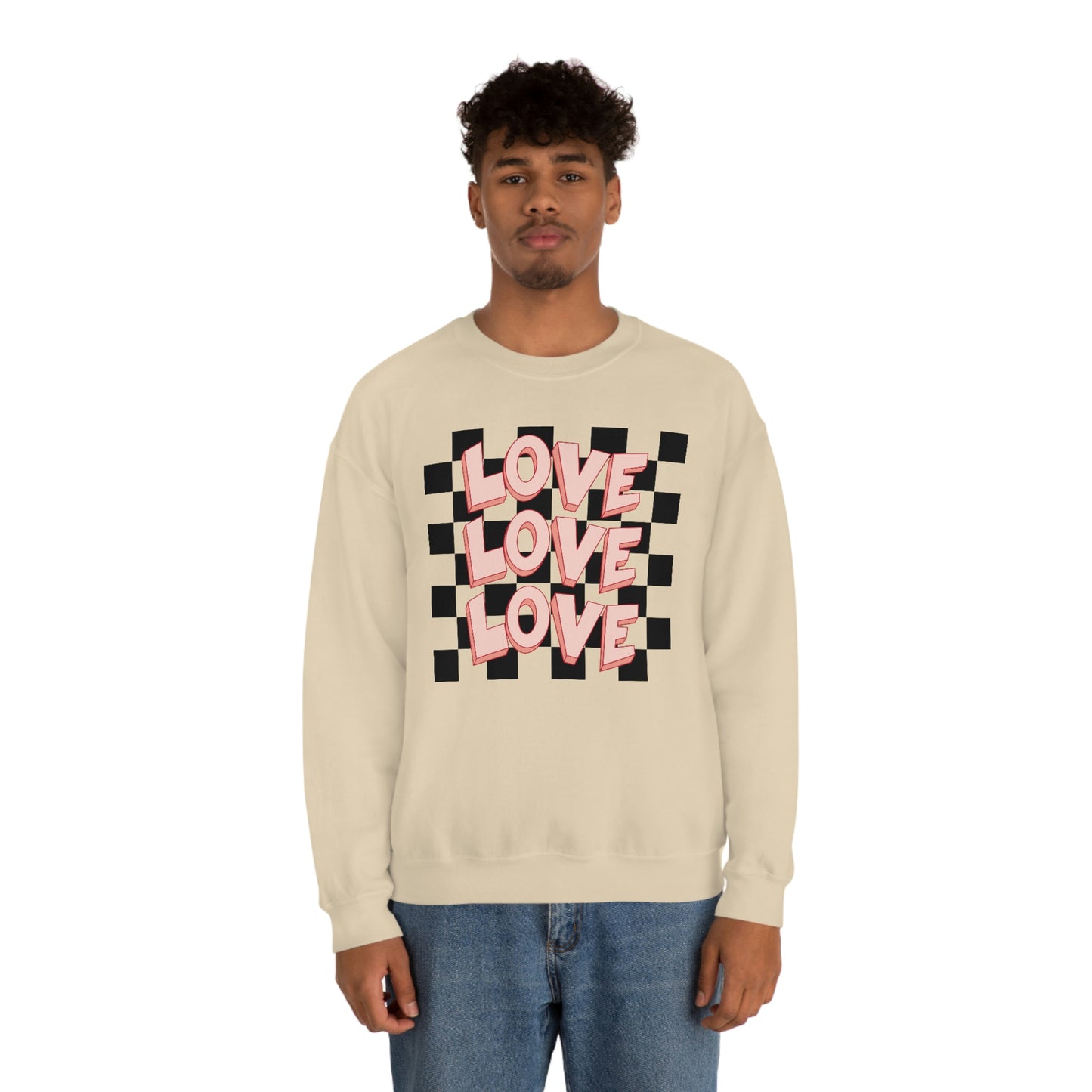 "Love Love Love" Unisex Heavy Blend™ Crewneck Sweatshirt