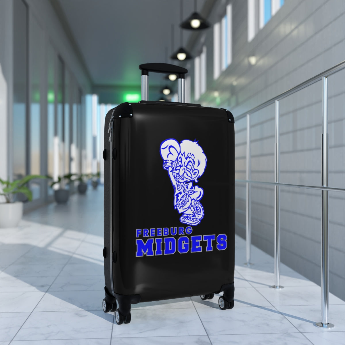 Freeburg Midgets Suitcases - Black Front/ Black Back