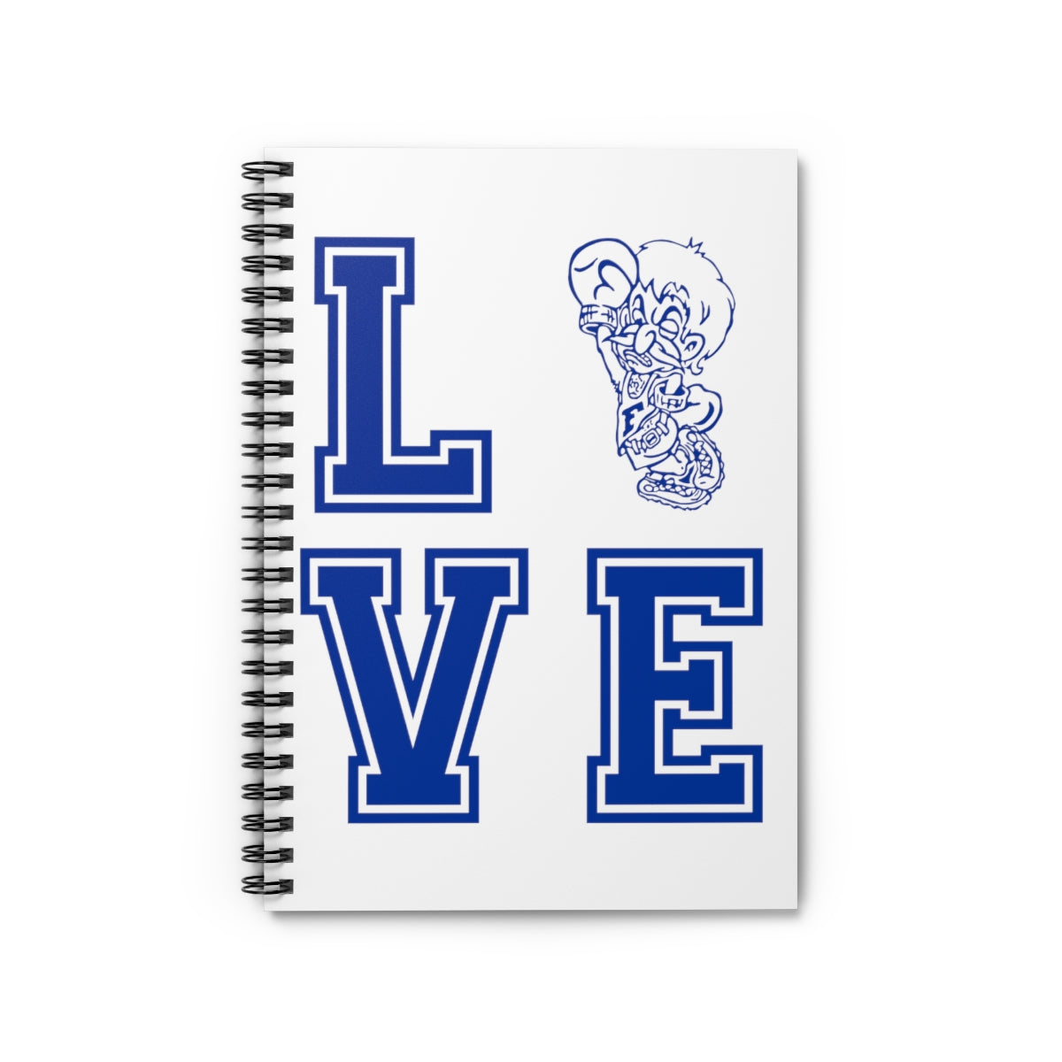 White Midget Love Spiral Notebook - Ruled Line