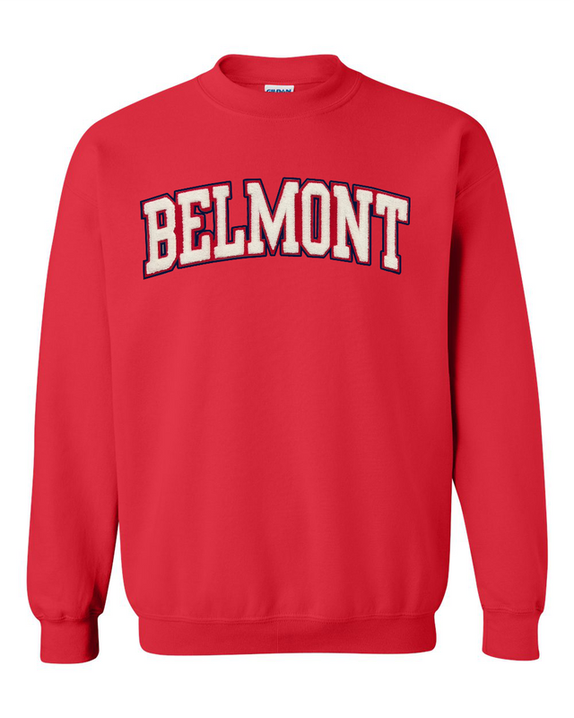 Belmont University Chenille Text Crewneck Sweatshirt